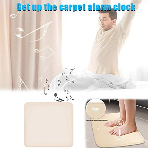 Dccer Alarm Clock for Heavy Sleepers Creative Rug Carpet Alarm Clock Digital Display, Battery Operated, for Modern Home, Kids, Teens, Girls, Guys (Color : B)
